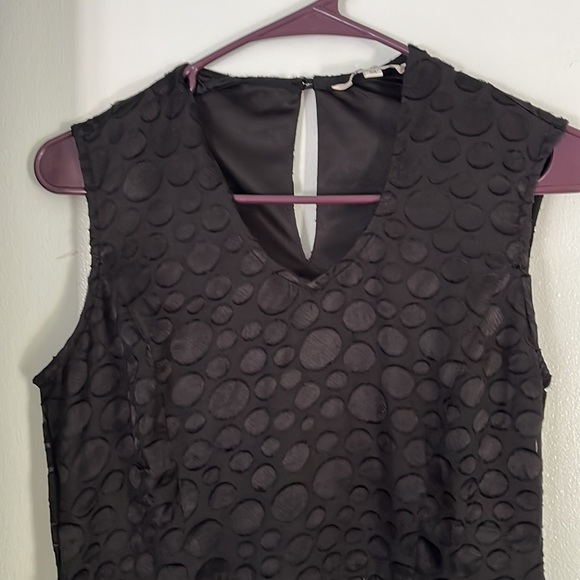 High Low Black Polka Dots Dress NWOT - Picture 3 of 3